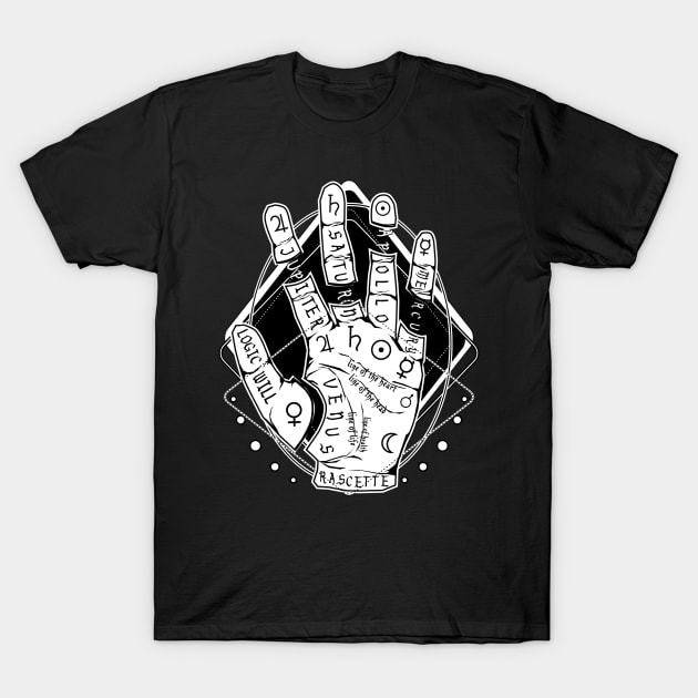 Palmistry - the future is in your hands T-Shirt by Von Kowen